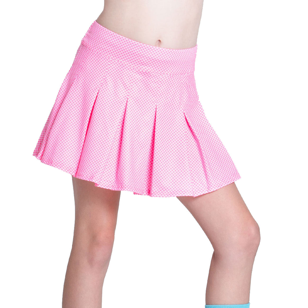 Lucky In Love Skyline Girls  Skort - Neon Pink/M