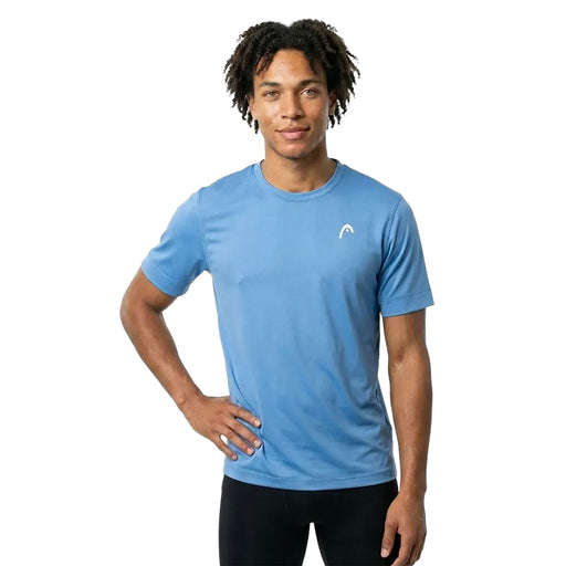 Head Slice II Mens Tennis T-Shirt - Airforce Blue/XL