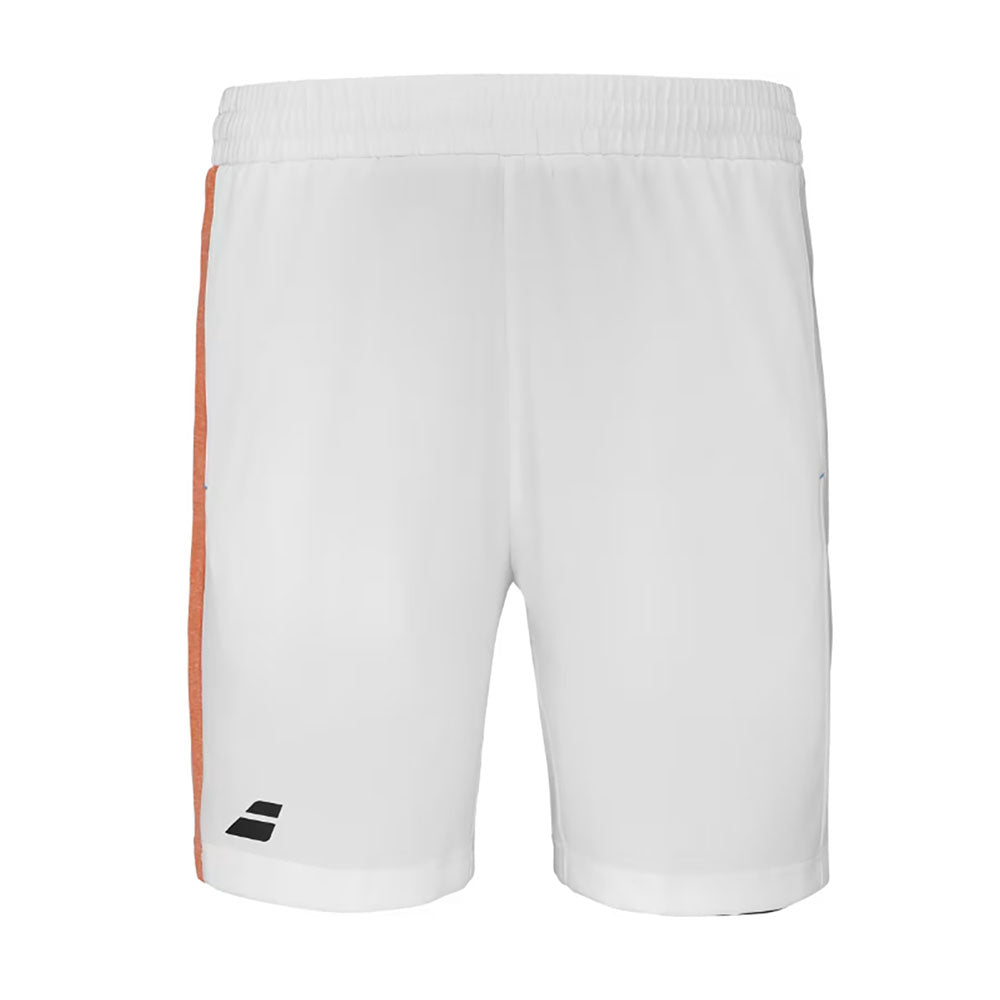 Babolat Play White Boys Tennis Shorts - White/12-14