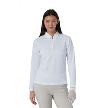 Load image into Gallery viewer, Daily Sports Peoria Long Sleeve Womens Golf Polo - White/XL
 - 1