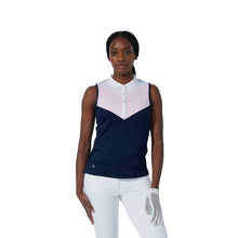 Load image into Gallery viewer, Daily Sports Match Womens Sleeveless Golf Polo - Navy/L
 - 1