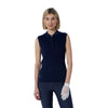 Daily Sports Madelene Cable Knit Womens Sleeveless Golf Polo