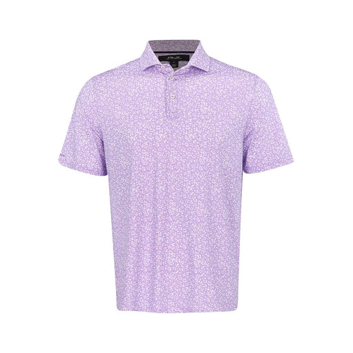 RLX Golf SS Ltwt Airflow Floral Prn Mens Golf Polo - Powder Purple/XL