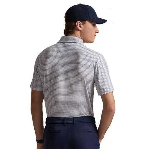 RLX Golf SS Ltwt Airflow Tattersall Mens Golf Polo