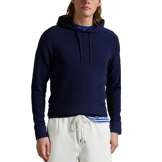 RLX Polo Golf Tech Waffle Refined Navy Mens Hoodie