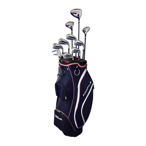 Wilson Profile 11 Piece Womens Right Hand Complete Golf Set with Cart Bag