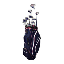 Load image into Gallery viewer, Wilson Profile 11P Wmns LH Complete Golf Set Cart - Standard/Ladies/Nvy/Rs Gld/Grey
 - 1