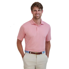 Load image into Gallery viewer, Fairway &amp; Greene Mini Stripe Mens Golf Polo - Coral/XL
 - 2