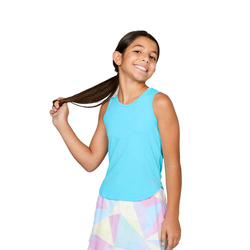 Sofibella UV White Girls Tennis Tank Top