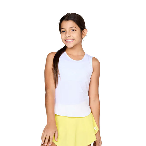 Sofibella UV White Girls Tennis Tank Top - 2