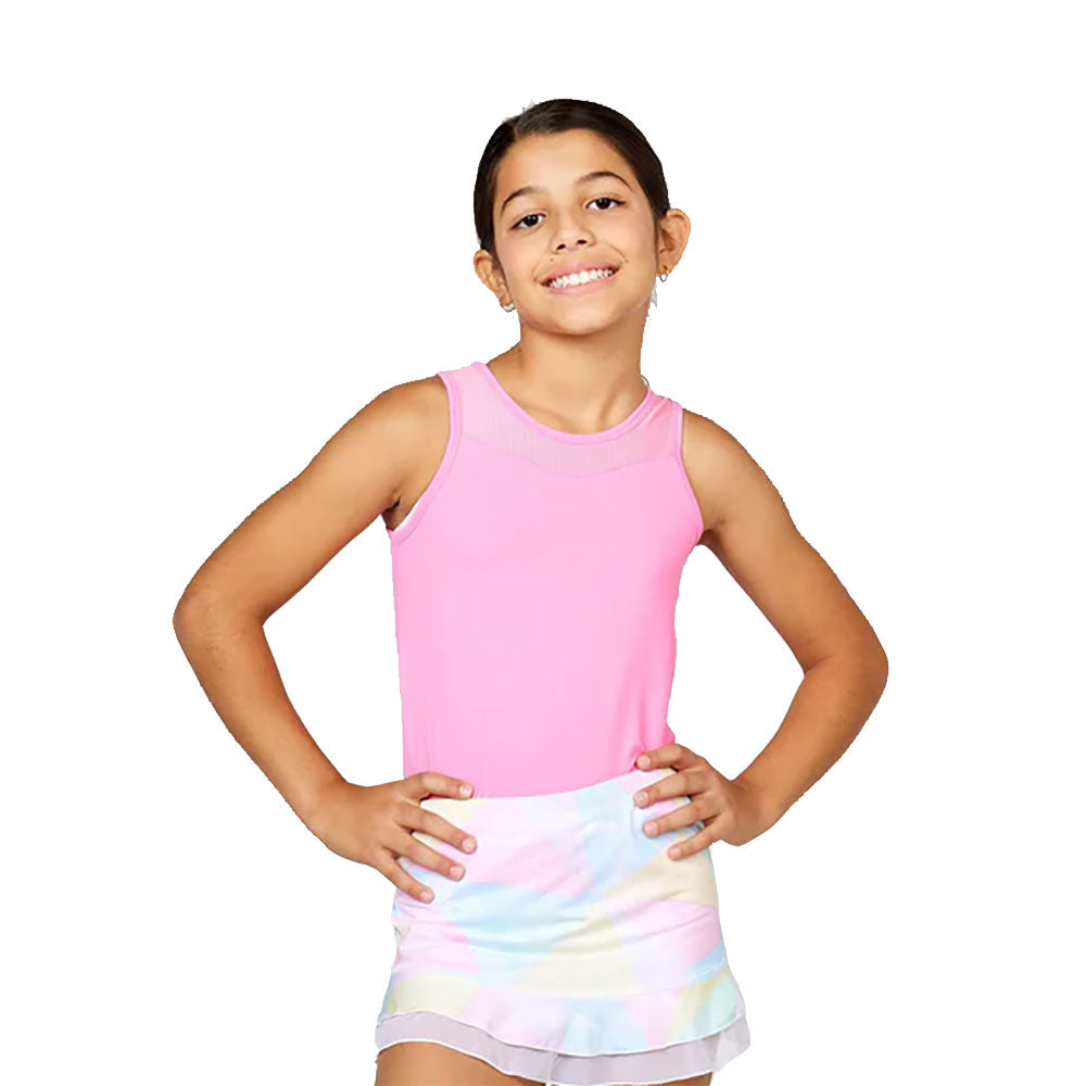 Sofibella UV Racerback Girls Tennis Tank Top - Rosa/L