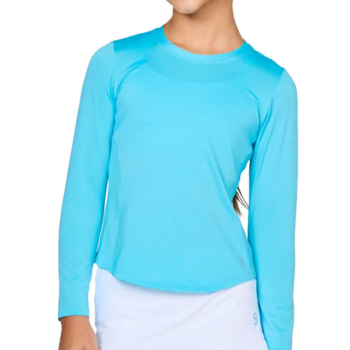 Sofibella UV Long Sleeve Girls Tennis Shirt