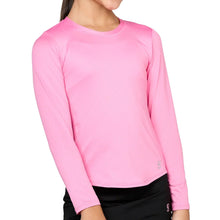 Load image into Gallery viewer, Sofibella UV Long Sleeve Girls Tennis Shirt - Rosa/L
 - 9