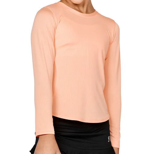 Sofibella UV Long Sleeve Girls Tennis Shirt - Sorbet/L