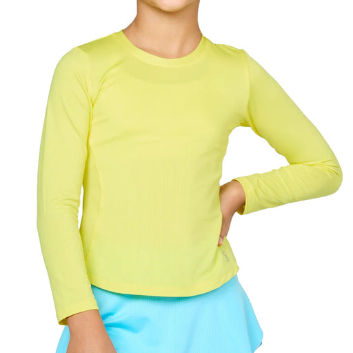 Sofibella UV Long Sleeve Girls Tennis Shirt - Sunshine/L