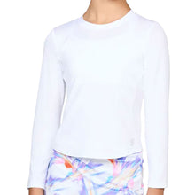 Load image into Gallery viewer, Sofibella UV Long Sleeve Girls Tennis Shirt - White/L
 - 14