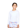 Sofibella UV Long Sleeve Girls Tennis Shirt
