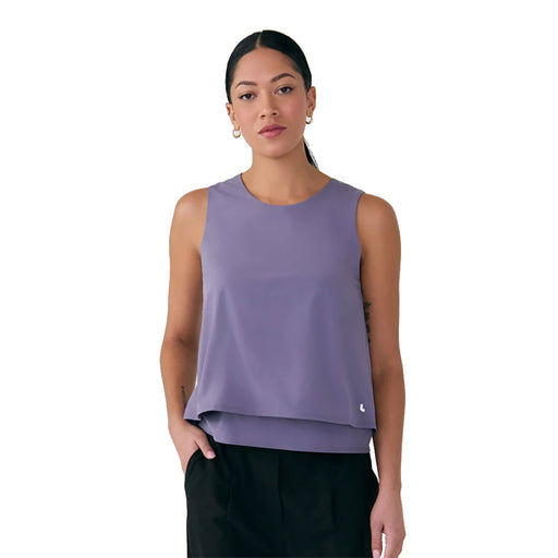 Lole Olivie Layered Womens Tank Top - Eclipse/XL