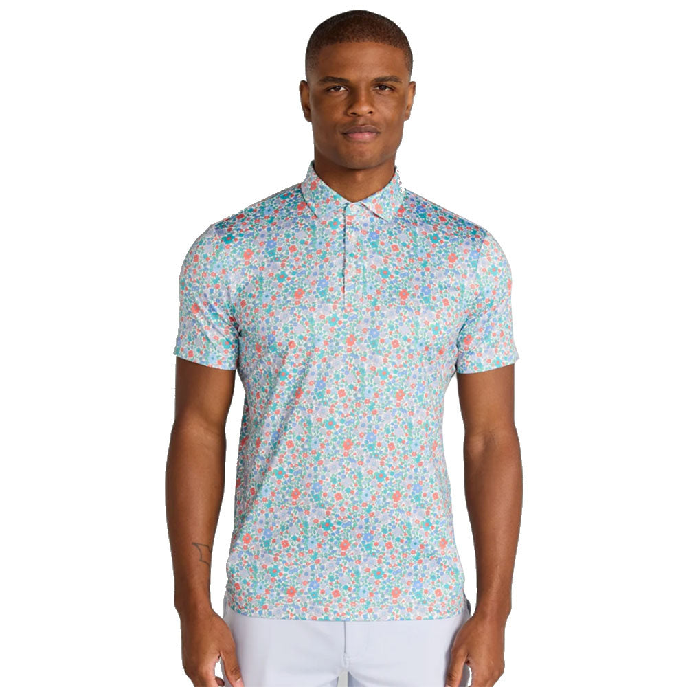 Redvanly Louis Mens Golf Polo - Brght Wht Multi/XL