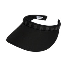 Load image into Gallery viewer, GloveIt Bling Slide On Womens Visor - Black/One Size
 - 1