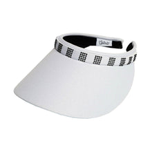 Load image into Gallery viewer, GloveIt Bling Slide On Womens Visor - White/One Size
 - 2
