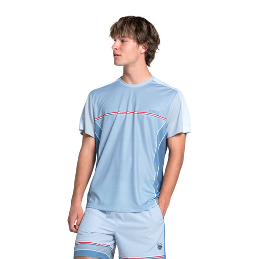 K-Swiss Voyager Crew Mens Tennis Shirt - Infinity/XL