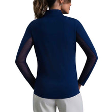 Load image into Gallery viewer, Ibkul Essential Solid Mock LS Womens Golf QZ
 - 2
