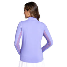 Load image into Gallery viewer, Ibkul Essential Solid Mock LS Womens Golf QZ
 - 5