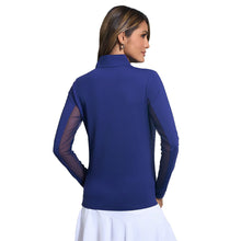 Load image into Gallery viewer, Ibkul Essential Solid Mock LS Womens Golf QZ
 - 7