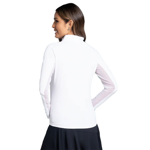 Ibkul Essential Solid Mock LS Womens Golf QZ