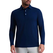 Load image into Gallery viewer, Ibkul Essential Solid LS Mens Golf Polo - Classic Navy/XXL
 - 5