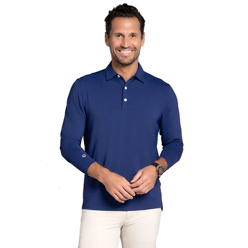 Ibkul Essential Solid LS Mens Golf Polo - Ink/XXL