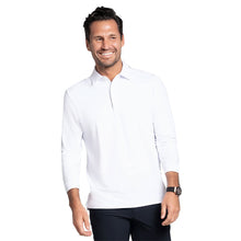 Load image into Gallery viewer, Ibkul Essential Solid LS Mens Golf Polo - White/XL
 - 3