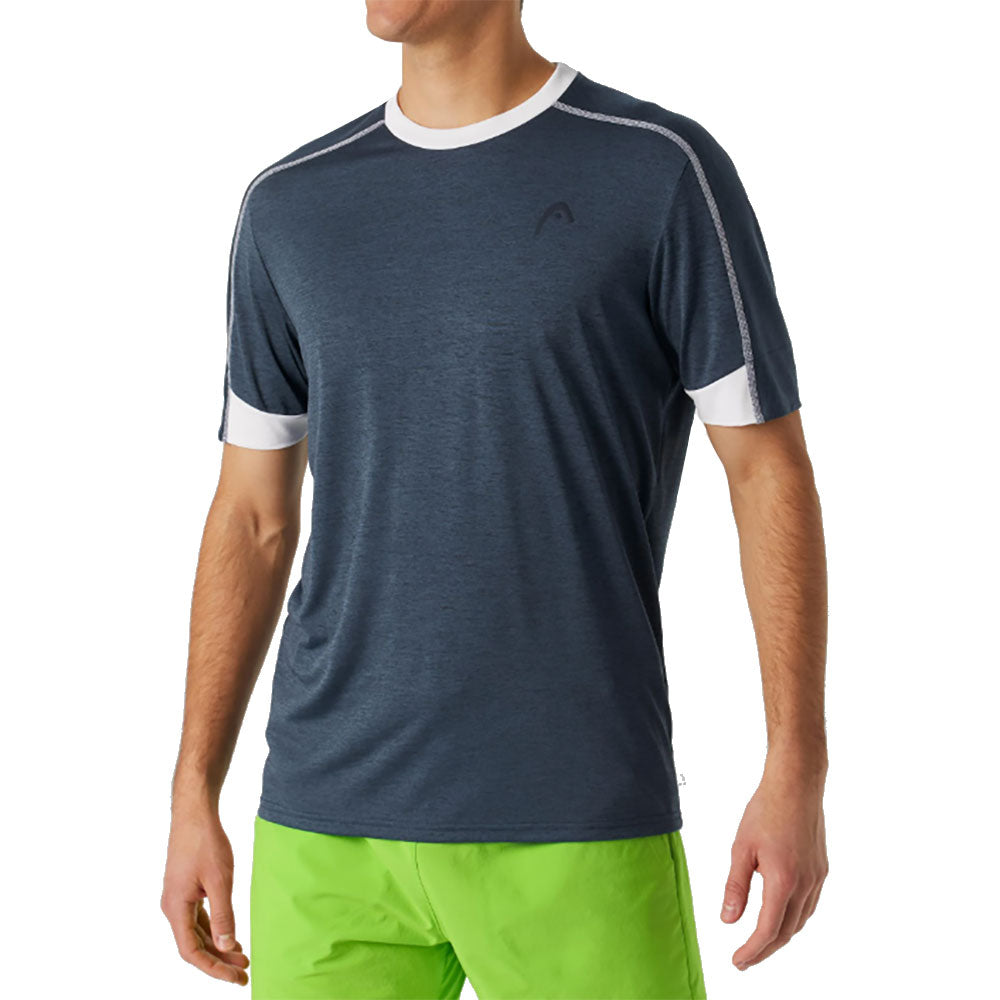 Head Play Tech Mens Tennis T-Shirt - Navy/XXL