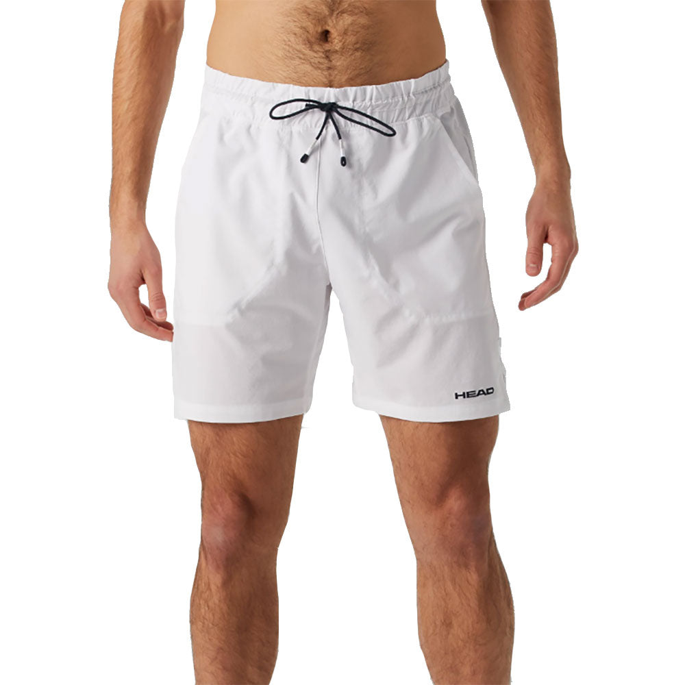 Head Play Mens Tennis Shorts - White/XL