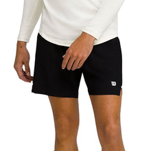 Load image into Gallery viewer, Wilson Tournament V2 7 Inch Mens Tennis Shorts - Black/XL
 - 1