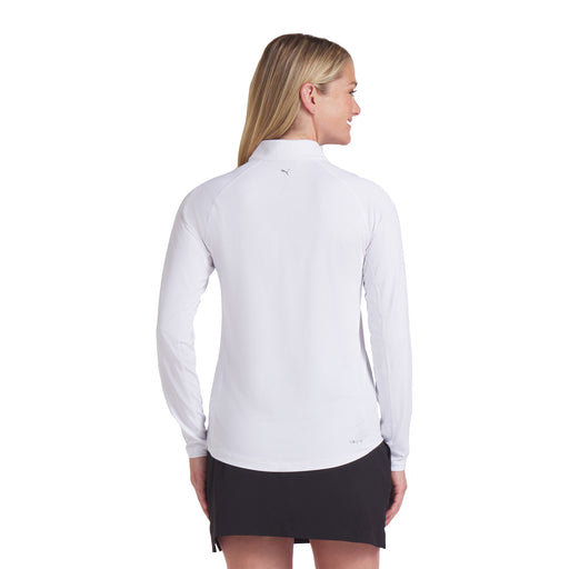 Puma You-V Solid Womens Long Sleeve Golf 1/4 Zip