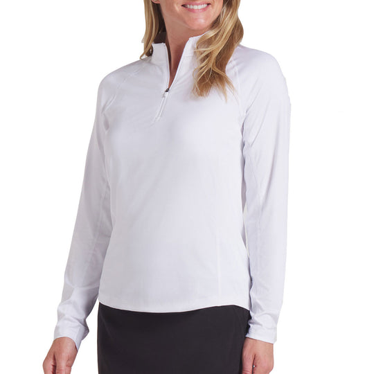 Puma You-V Solid Womens Long Sleeve Golf 1/4 Zip