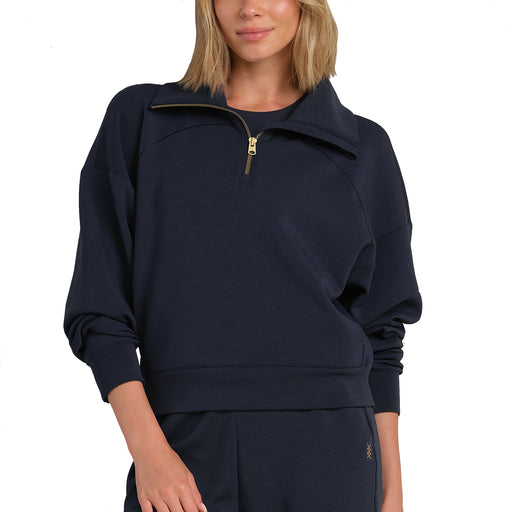 Rhone DreamGlow Half Zip Womens Golf Pullover - Navy Blue/L