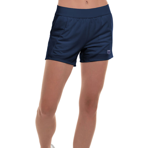 KSwiss Pique 4 inch Womens Tennis Shorts - Peacoat/L