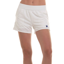 Load image into Gallery viewer, KSwiss Pique 4 inch Womens Tennis Shorts - White/L
 - 3