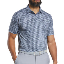 Load image into Gallery viewer, FootJoy Floral Sketch Print Lisle Mens Golf Polo - White/Navy/XXL
 - 3