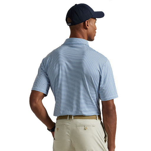 RLX Polo Golf Featherweight AF Blue Mens Golf Polo