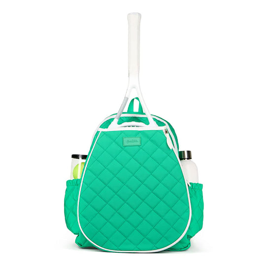 Ame & Lulu Game On Quilted Jade Tennis Backpack