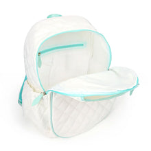 Load image into Gallery viewer, Ame &amp; Lulu Game On Quilted Wht/Blu Tennis Backpack
 - 3