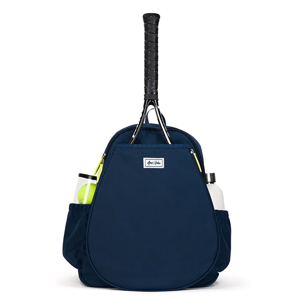 Ame & Lulu Game On Navy/Lime Tennis Backpack - Navy/Lime