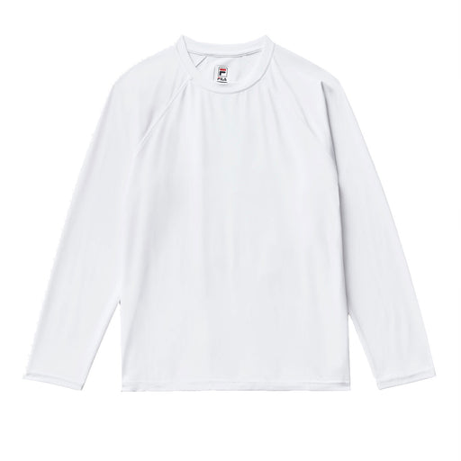 Fila UV Blocker Boys Long Sleeve Tennis Shirt - White/L