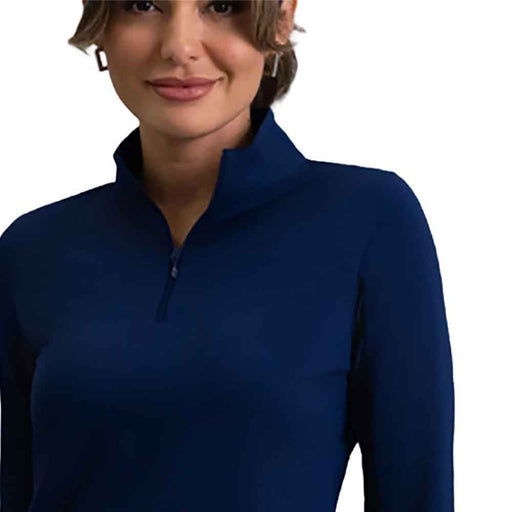 Ibkul Solid Sleeveless Womens Golf Polo