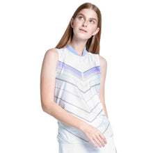 Load image into Gallery viewer, Lucky in Love Lavender Love Chevron Wmns Golf Tank - White/M
 - 1