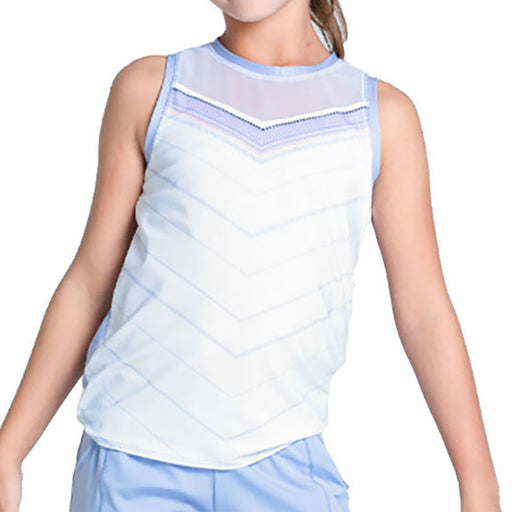 Lucky in Love Lavender Love Tie Girls Tennis Tank - Baby Lavender/M